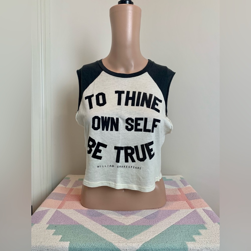 Forever 21 cropped muscle tee
